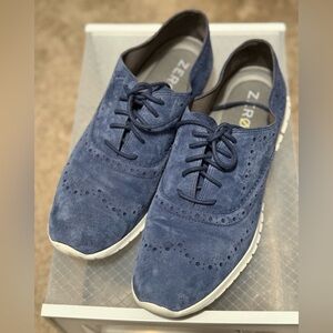 Cole Haan Blue and Cream Sneakers